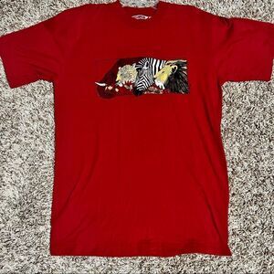 🔥 Vintage Tinga Tinga Brand Animal Print Kenya Art t-shirt Perfect Condition!!!